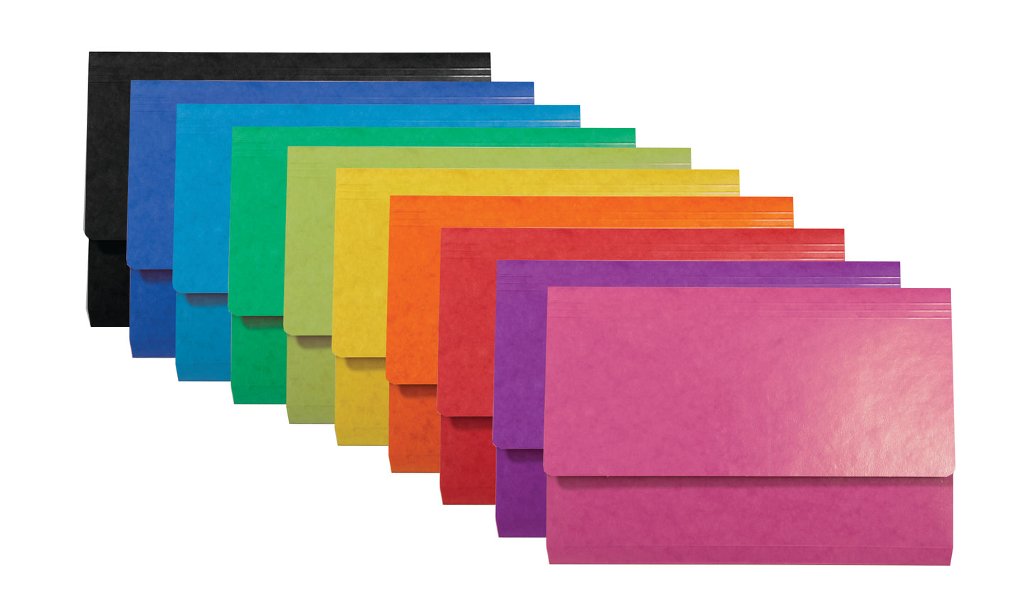 Exacompta Iderama Document Wallet Manilla Foolscap Half Flap 265gsm Assorted (Pack 25) - 6500Z - NWT FM SOLUTIONS - YOUR CATERING WHOLESALER