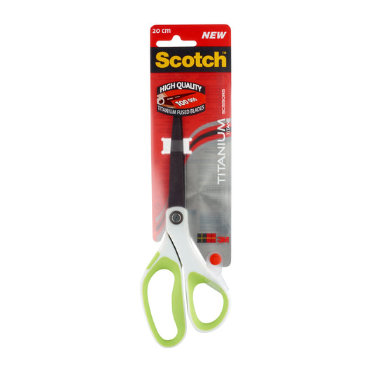 Scotch Titanium Scissors 200mm Green/Grey 1458T - 7000034006 - NWT FM SOLUTIONS - YOUR CATERING WHOLESALER