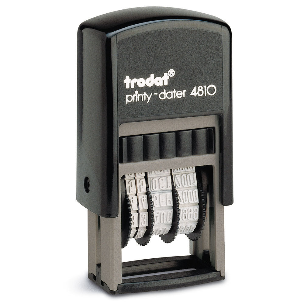 Trodat Printy 4810 Self Inking Budget Mini Date Stamp Black Ink - 70169 - NWT FM SOLUTIONS - YOUR CATERING WHOLESALER