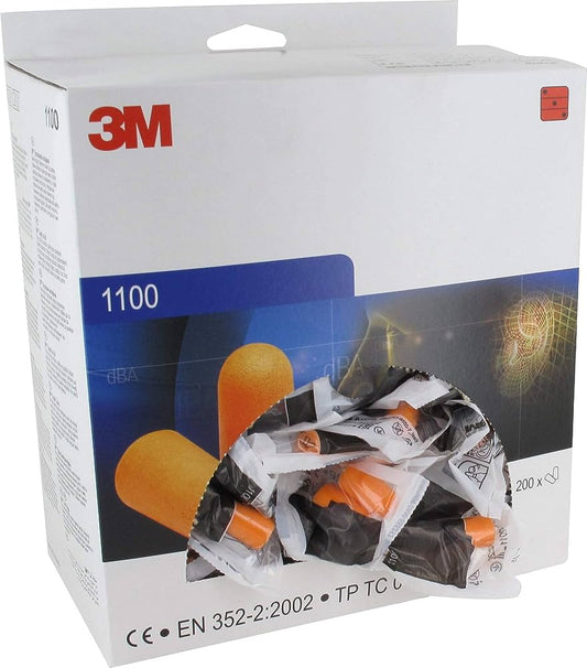 3M Orange Ear Plugs Pack 200's - NWT FM SOLUTIONS - YOUR CATERING WHOLESALER
