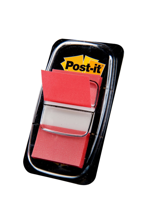 Post-it Index Flags Repositionable 25x43mm 12x50 Tabs Red (Pack 600) 7100089833 - NWT FM SOLUTIONS - YOUR CATERING WHOLESALER