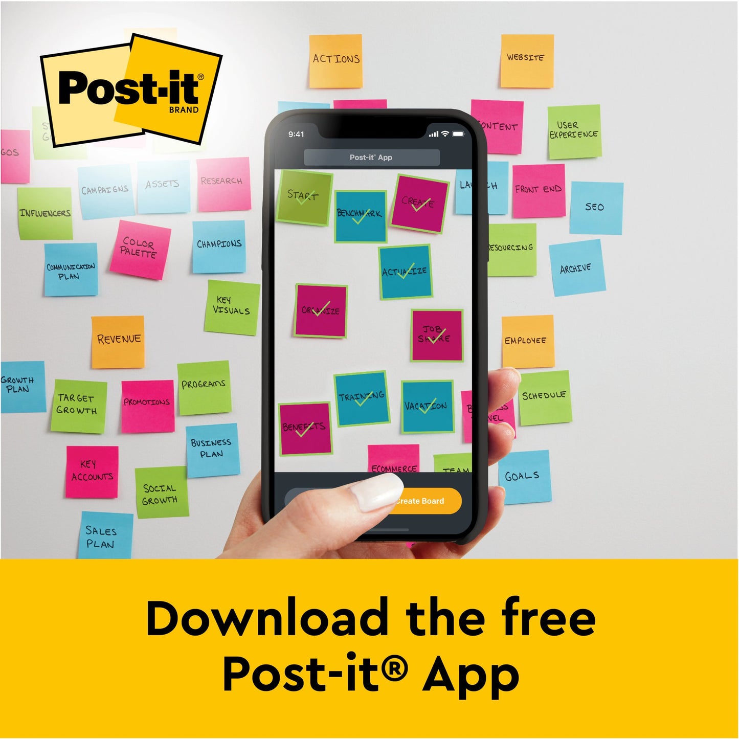 Post-it Table Top Meeting Chart Flipchart Pad Plain 584x508mm 20 Sheets White 563R - 7100171586
