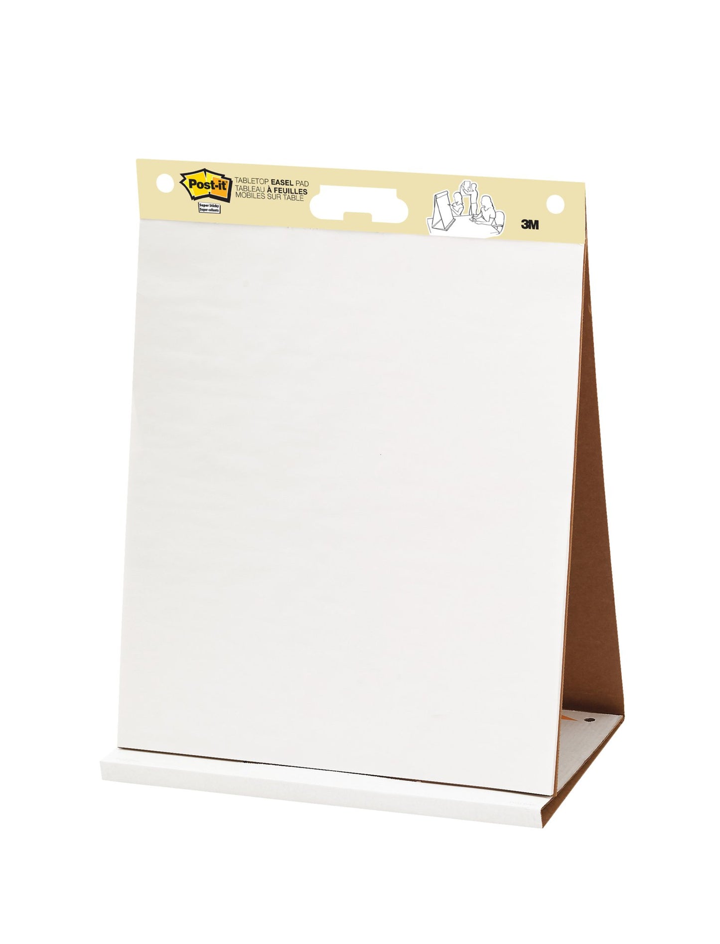 Post-it Table Top Meeting Chart Flipchart Pad Plain 584x508mm 20 Sheets White 563R - 7100171586