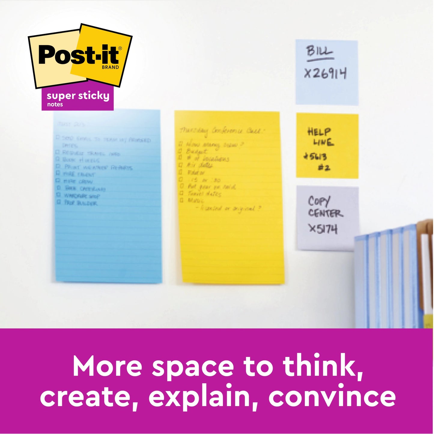 Post-it Notes Large Format Ruled 102x152mm 100 Sheets Yellow (Pack 6) 660 - 7100172753