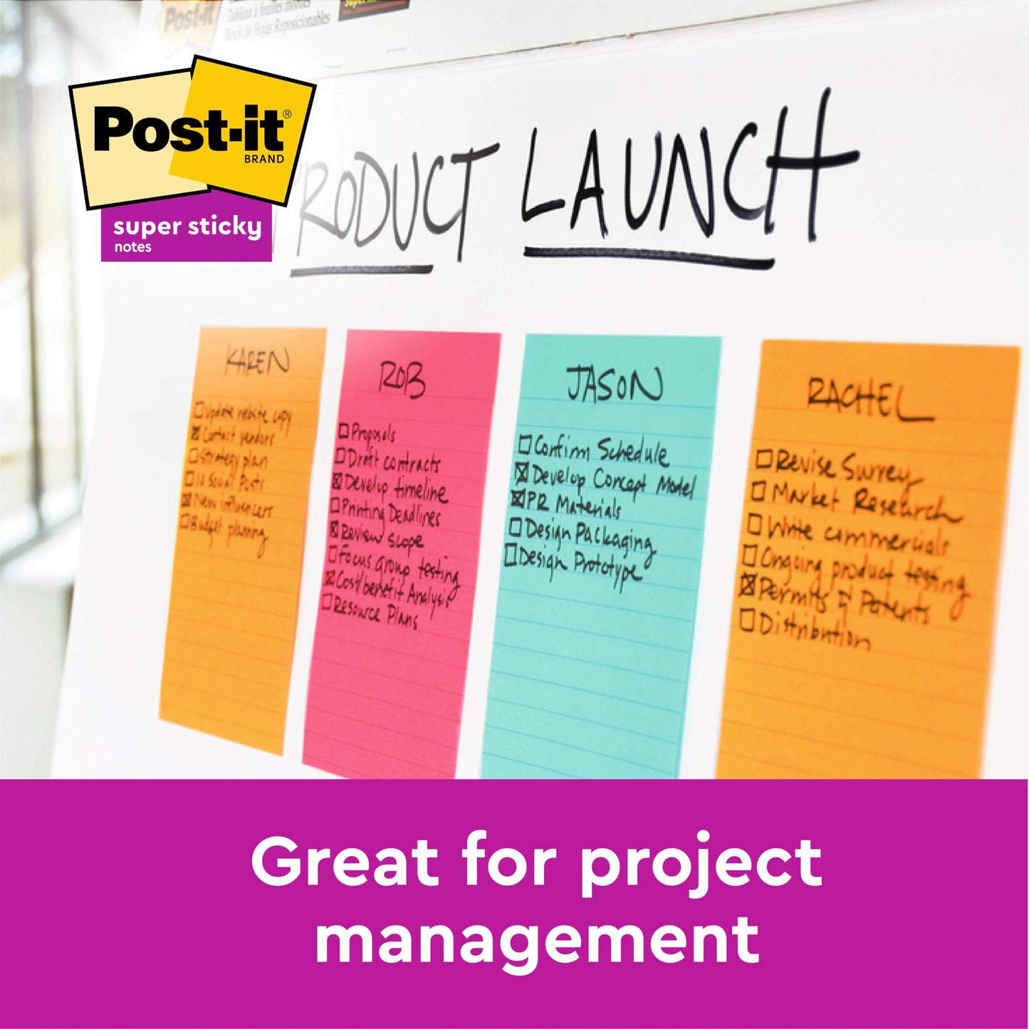Post-it Notes Large Format Ruled 102x152mm 100 Sheets Yellow (Pack 6) 660 - 7100172753