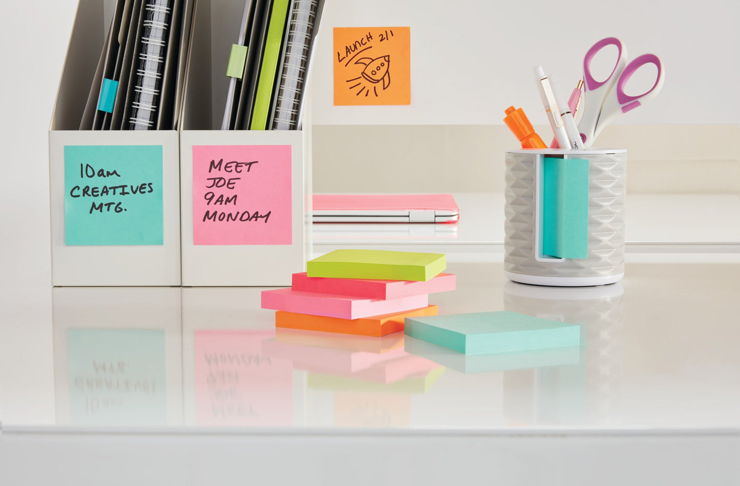 Post-it Notes Cube 76x76mm 450 Sheets Neon Pink 2028 NP - 7000080743