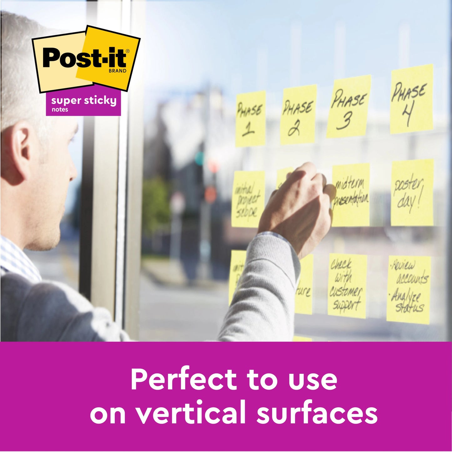 Post-it Super Sticky Z-Notes 76 mm x 76 mm Canary Yellow (Pack 16 + 4 FREE) 7100234211