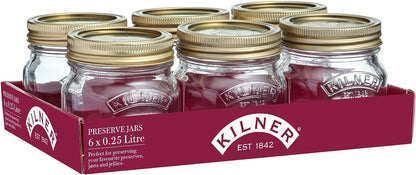 Kilner Preserve Glass Jar 0.25 Litre