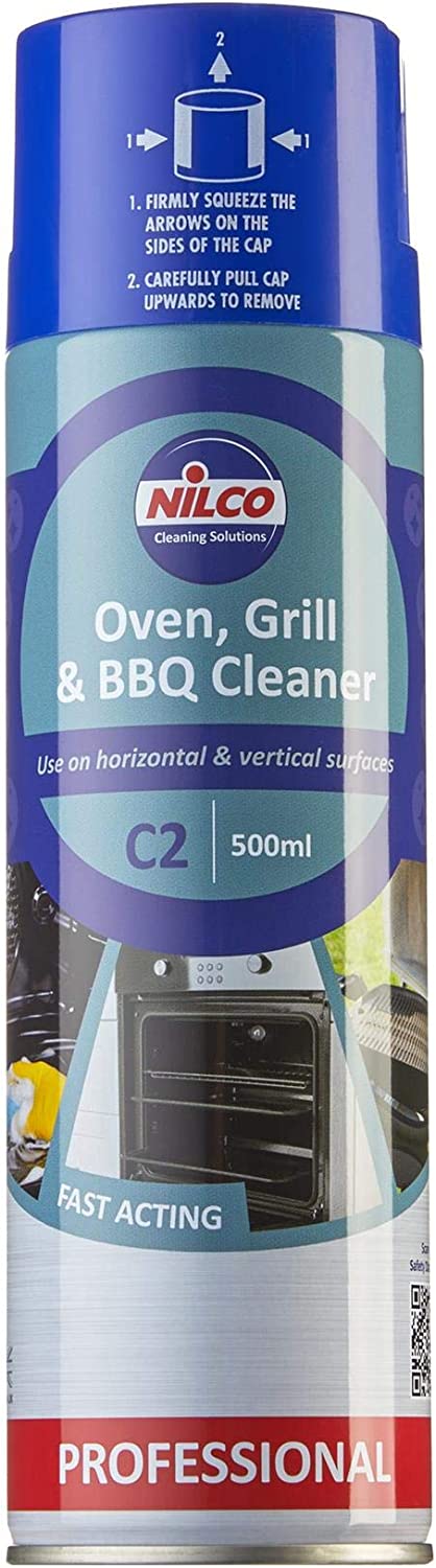 Nilco Professional Oven Cleaner Aerosol Spray 500ml - NWT FM SOLUTIONS - YOUR CATERING WHOLESALER