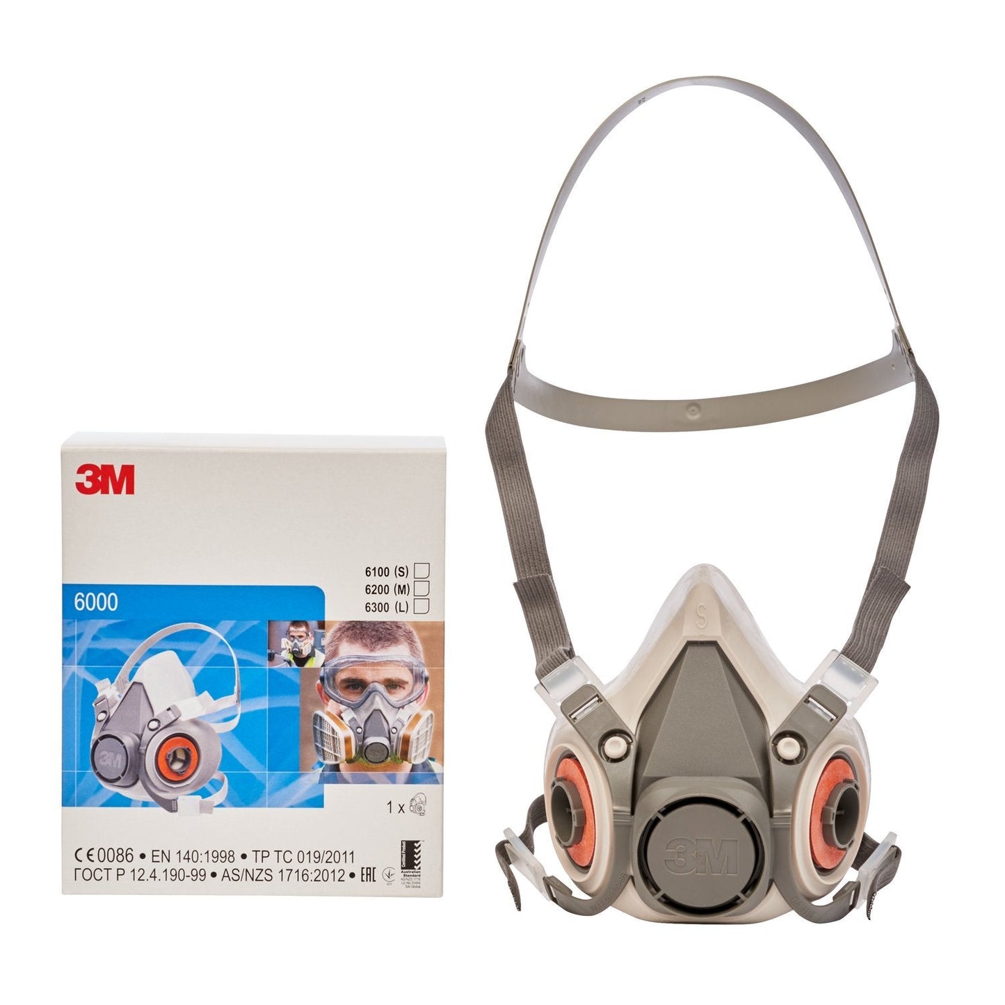3M Half Face Small Mask (3M6100S) - NWT FM SOLUTIONS - YOUR CATERING WHOLESALER