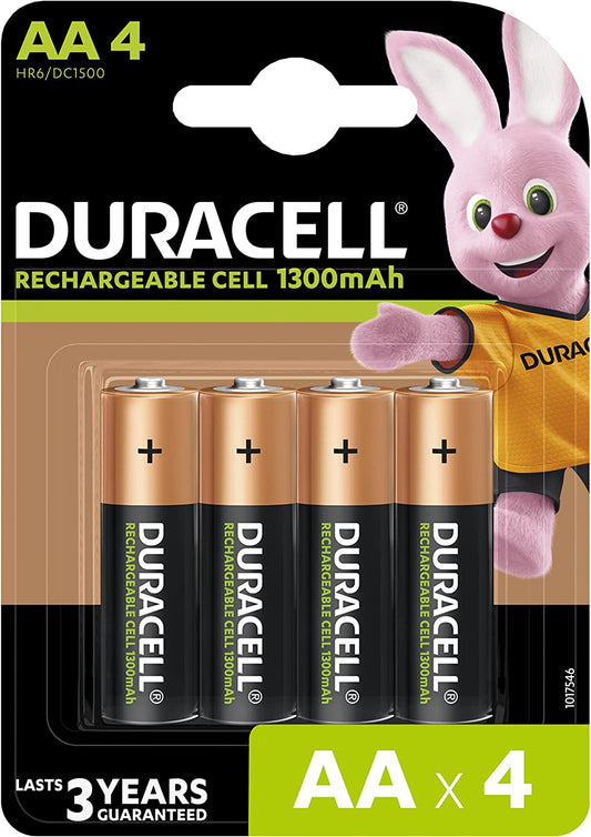 Duracell AA 1300MAH Recharge Plus Battery Pack 4's - NWT FM SOLUTIONS - YOUR CATERING WHOLESALER