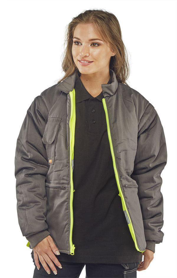 Beeswift Elsener 7in1 High Visibility XXL Yellow Jacket - NWT FM SOLUTIONS - YOUR CATERING WHOLESALER