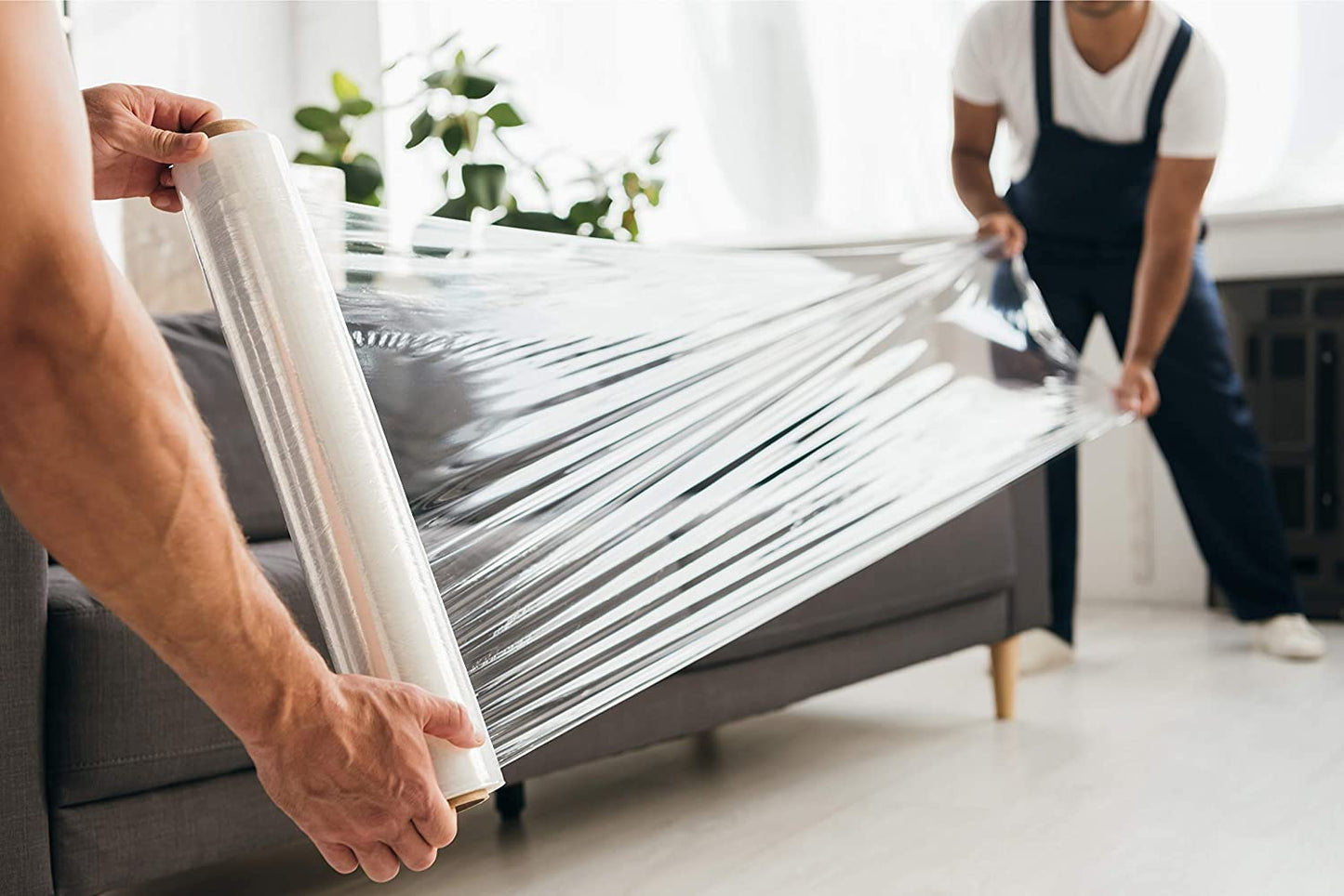 Roll-X Clear Hand Stretch Film Pallet Wrap XL {400mm x 300m}