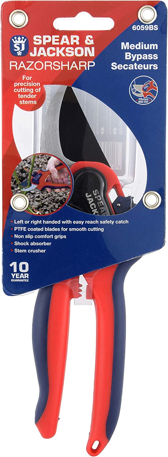 Spear & Jackson Medium Bypass Secateurs