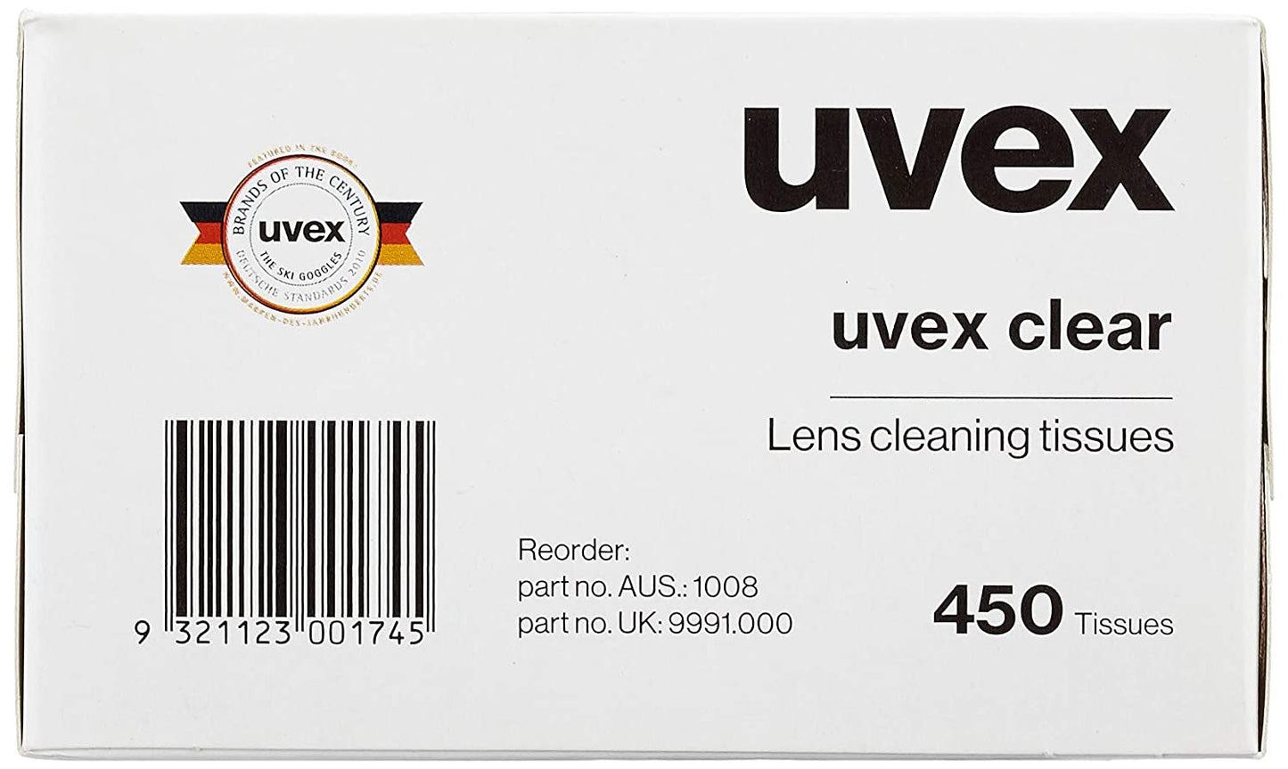 Uvex Formulated Cleaning Tissues/Wipes Box x 450