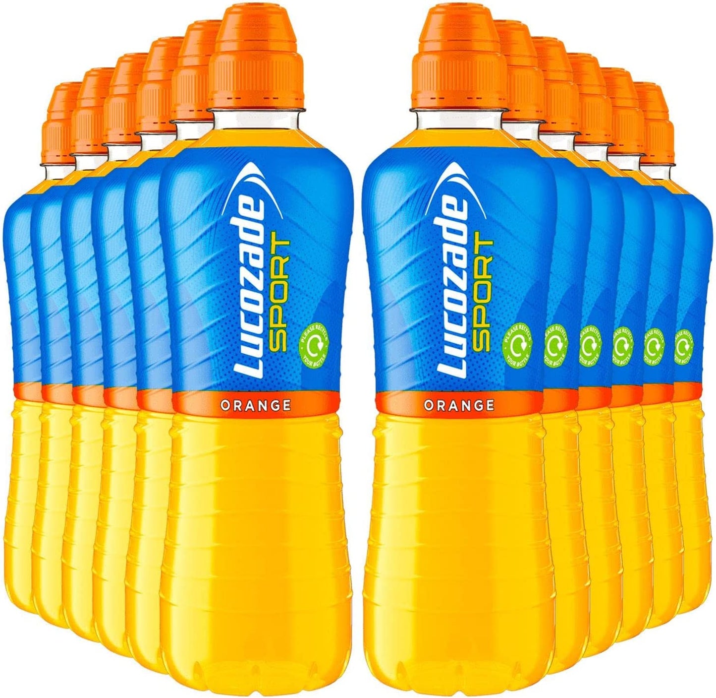 Lucozade Orange Sports Bottles 12x500ml