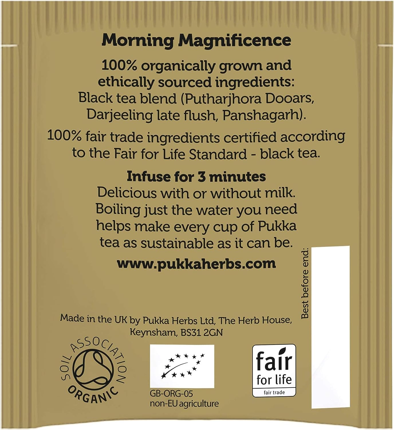 Pukka Tea Elegant English Breakfast Organic Envelopes 20's