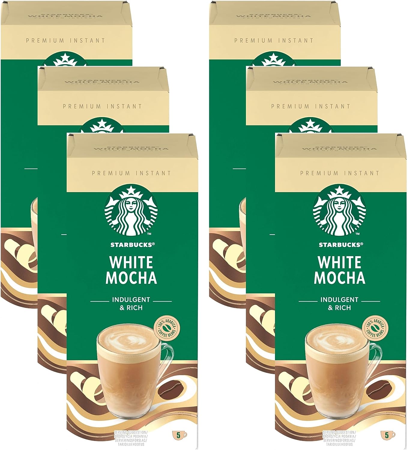 Starbucks White Mocha Instant Coffee Sachets 5x24g