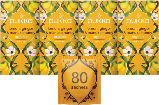 Pukka Tea Lemon, Ginger & Manuka Honey Envelopes 20's - NWT FM SOLUTIONS - YOUR CATERING WHOLESALER