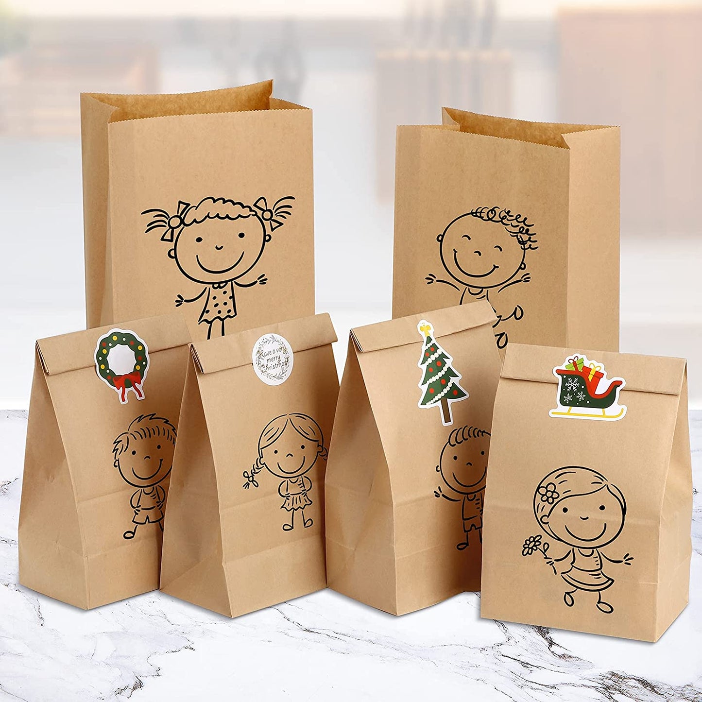 ECO Friendly Paper Sandwich & Snack Bags by TOASTABAGS - 25 Bags