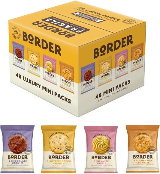 Border Biscuits Luxury Mini Pack 48's - NWT FM SOLUTIONS - YOUR CATERING WHOLESALER