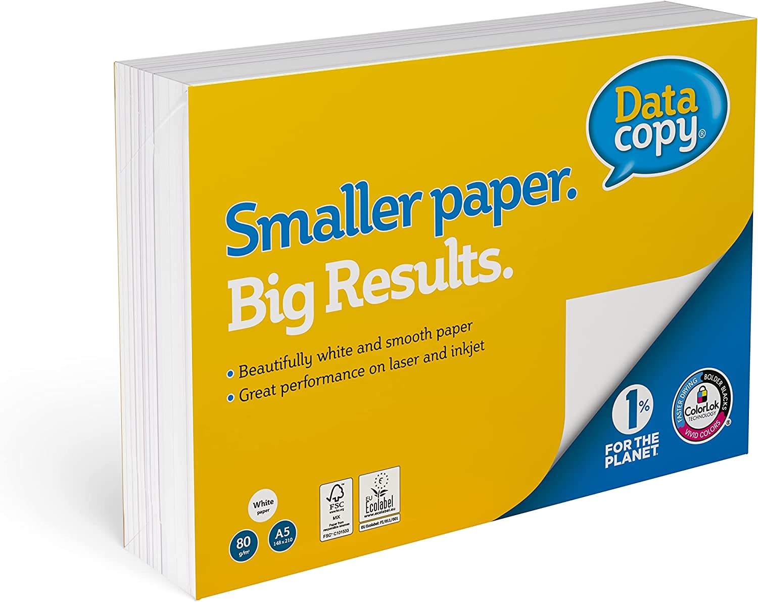 Data Copy Everyday A5 80gsm White Paper 1 Ream 500 Sheets Nwt Fm