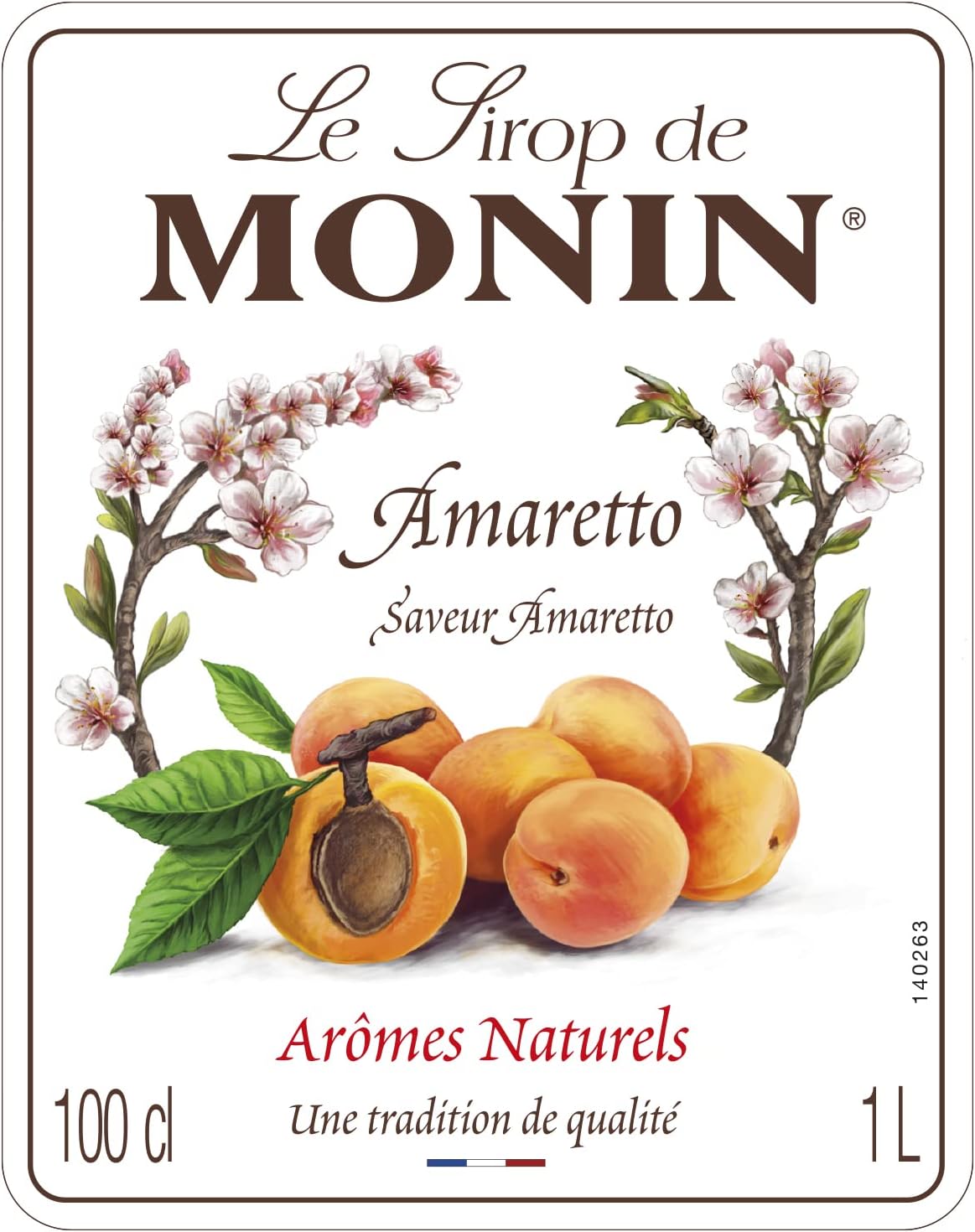 Monin Amaretto Coffee Syrup 1 Litre