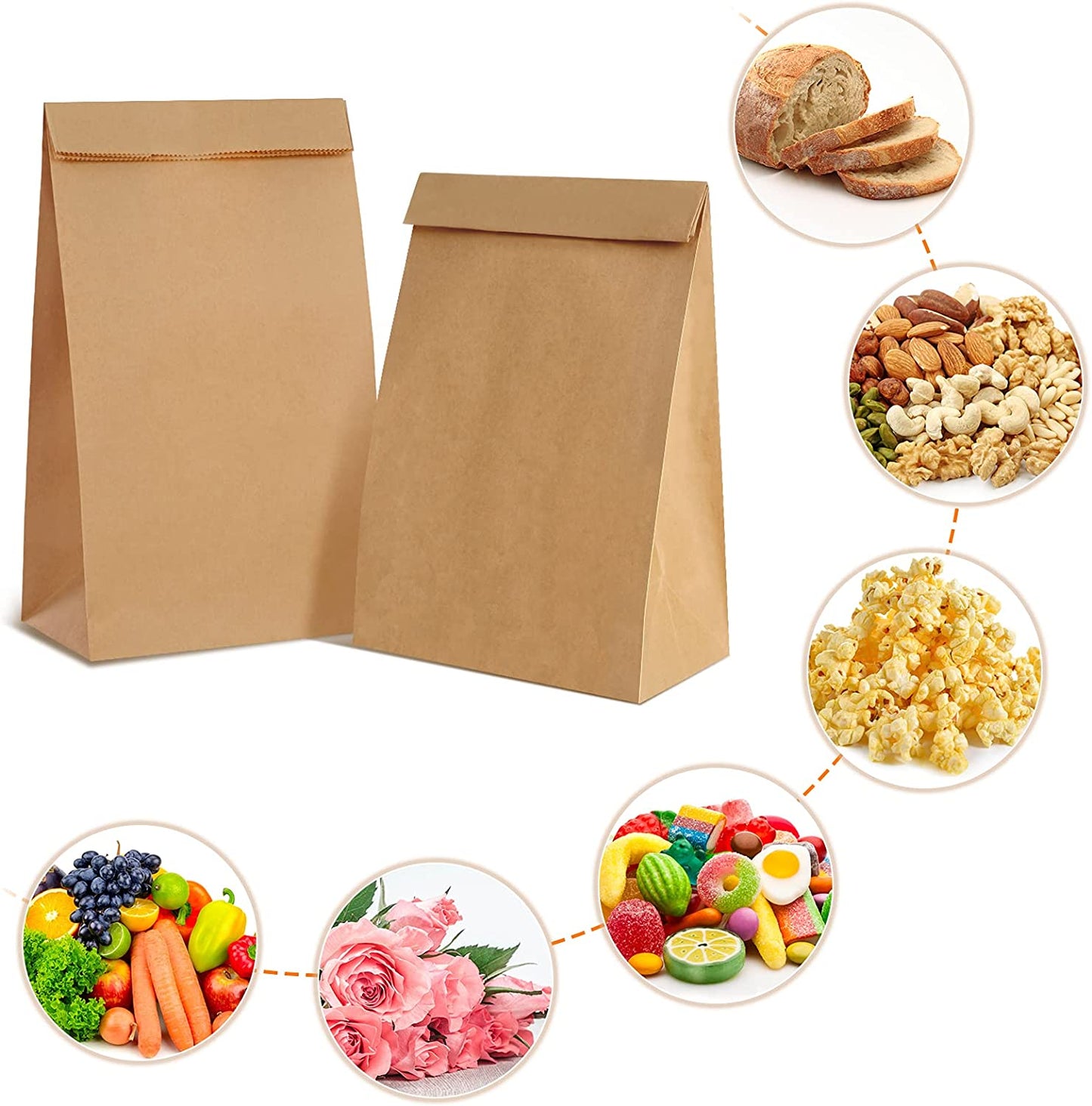 ECO Friendly Paper Sandwich & Snack Bags by TOASTABAGS - 25 Bags