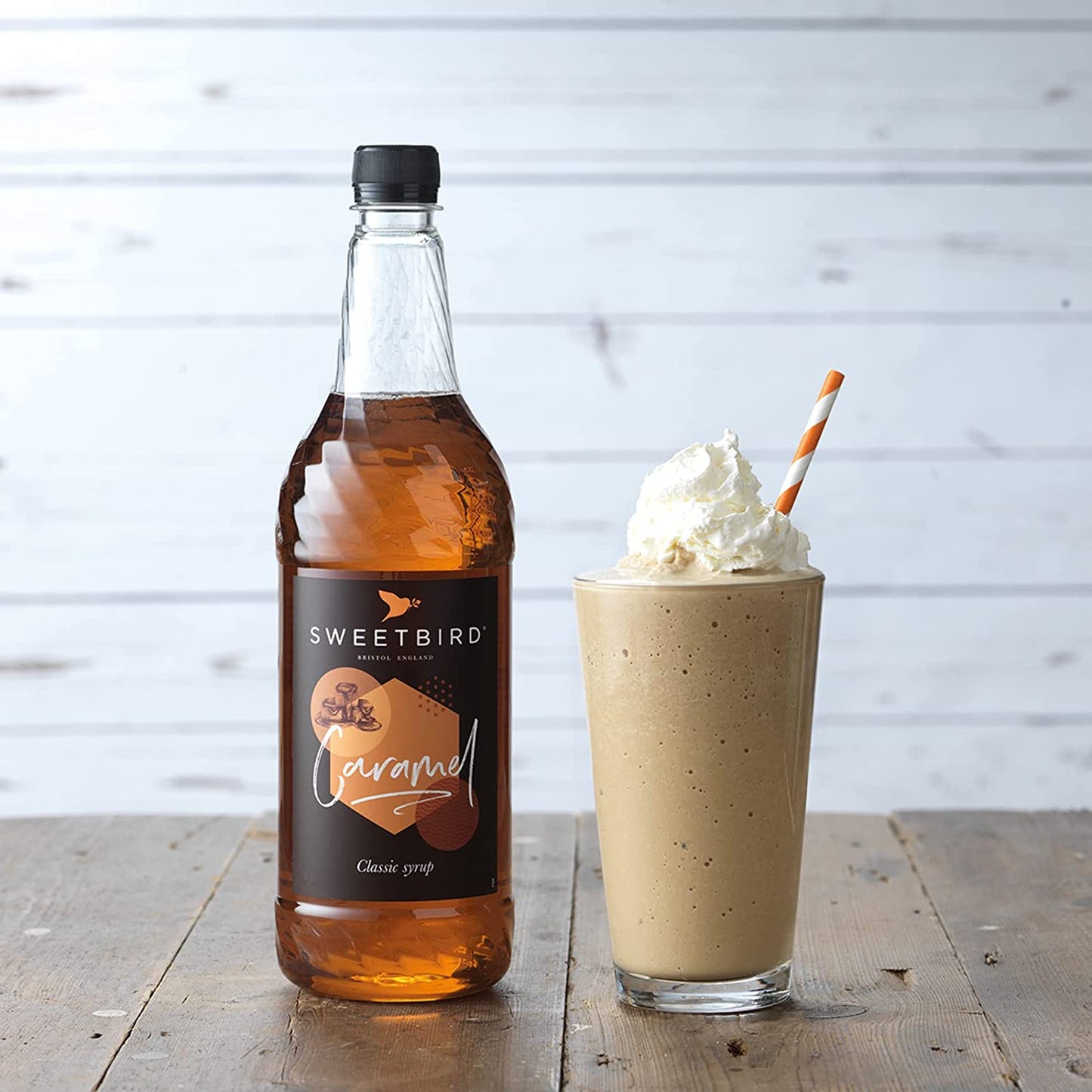 Sweetbird Caramel Coffee Syrup 1litre (Plastic)