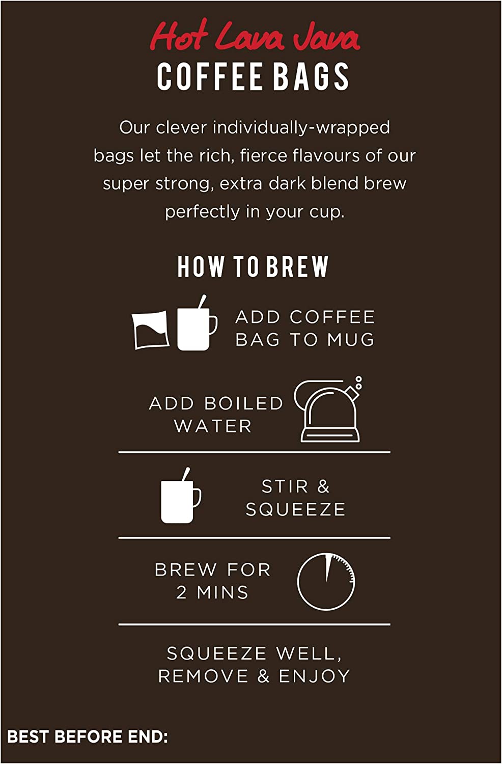 Taylors of Harrogate Hot Lava Java Coffee Bags Pack 10s