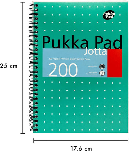 Pukka Pads Metalic Green Jotta B5 Notebook
