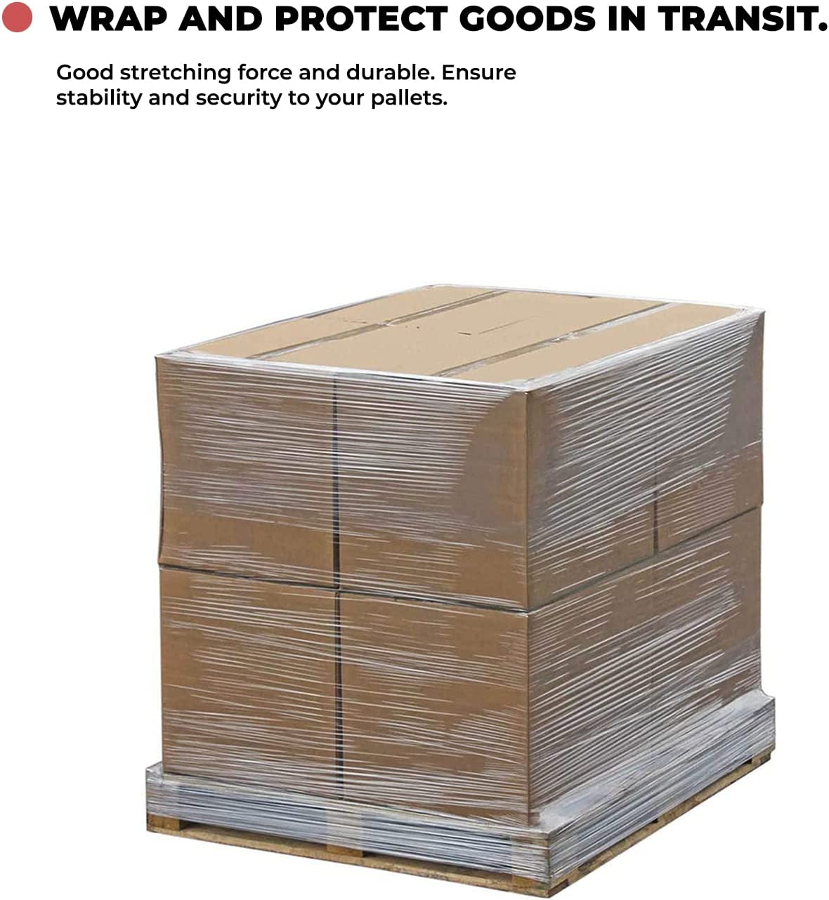 Roll-X Clear Hand Stretch Film Pallet Wrap XL {400mm x 300m}