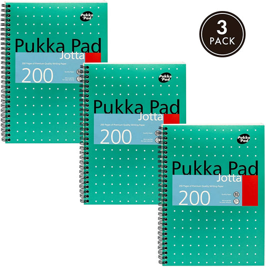 Pukka Pads Metalic Green Jotta B5 Notebook - NWT FM SOLUTIONS - YOUR CATERING WHOLESALER