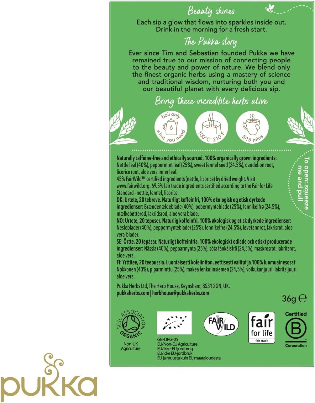 Pukka Tea Radiance Envelopes 20's