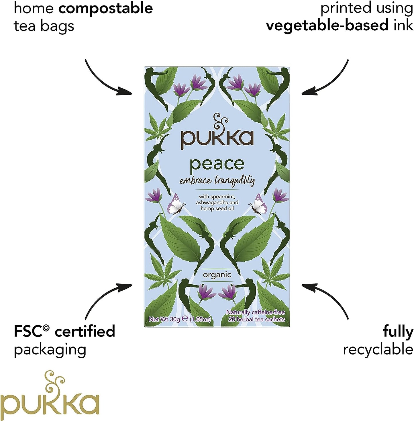 Pukka Tea Peace Envelopes 20's
