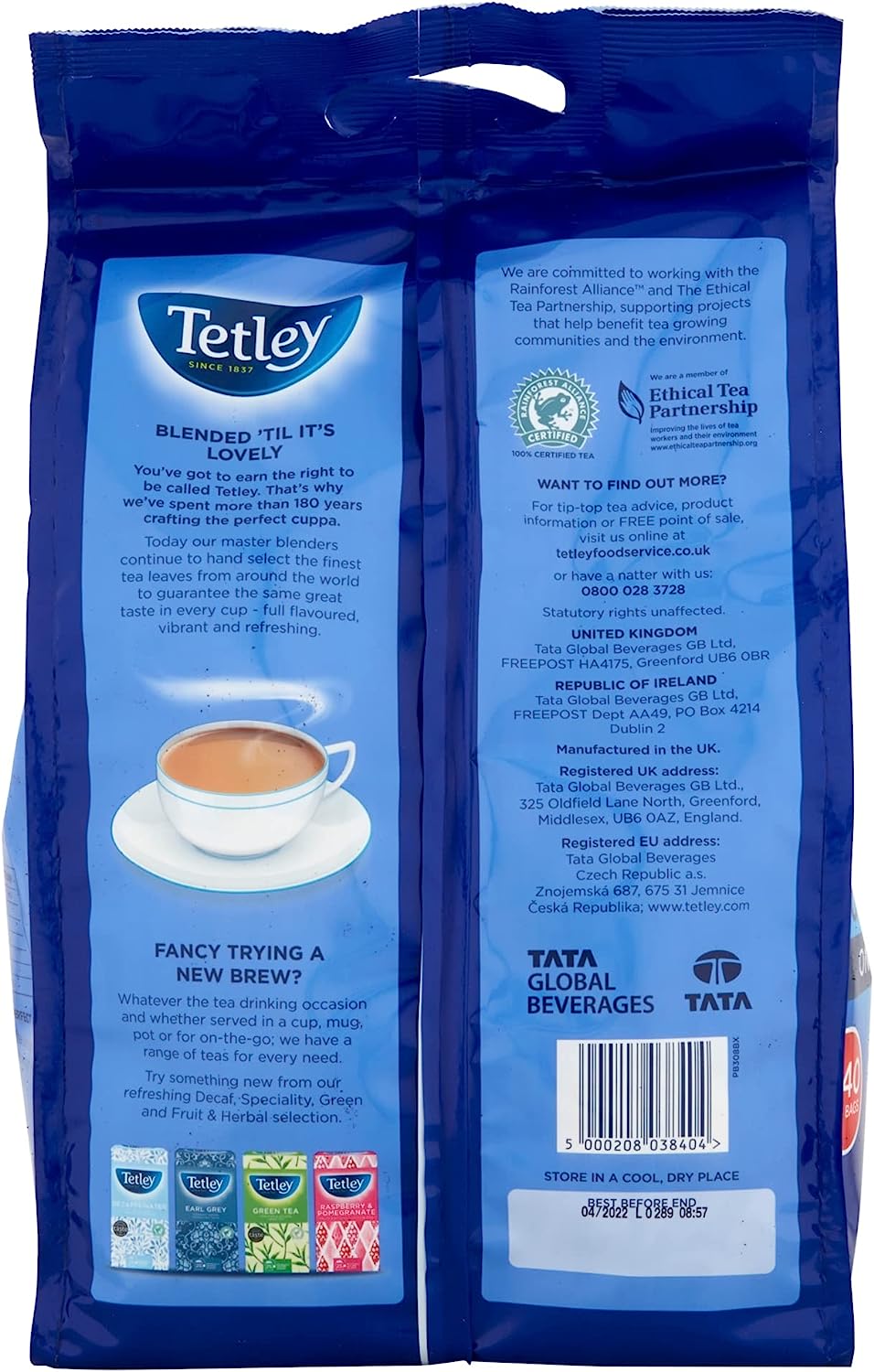 Tetley One Cup Teabags 440's