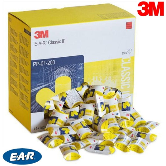 3M E-A-R Classic Ear Plug Boxed 3MPP01002 250's - NWT FM SOLUTIONS - YOUR CATERING WHOLESALER