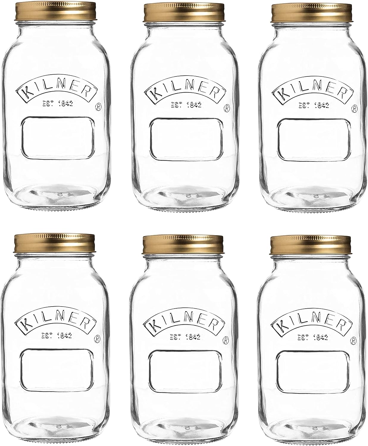 Kilner Preserve Glass Jar 1 Litre