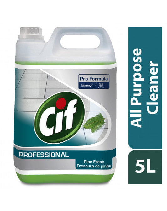 Cif Professional Pine Fresh All-Purpose Cleaner Concentrate 5 Litre - NWT FM SOLUTIONS - YOUR CATERING WHOLESALER