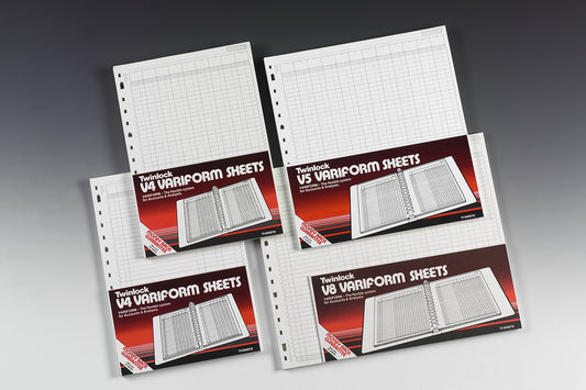 Twinlock V4 Variform 6 Column Cash Sheets (Pack 75) 75932 - NWT FM SOLUTIONS - YOUR CATERING WHOLESALER