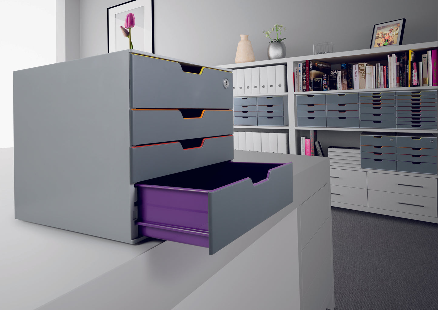 Durable VARICOLOR 4 Safe Drawer Box - 760627
