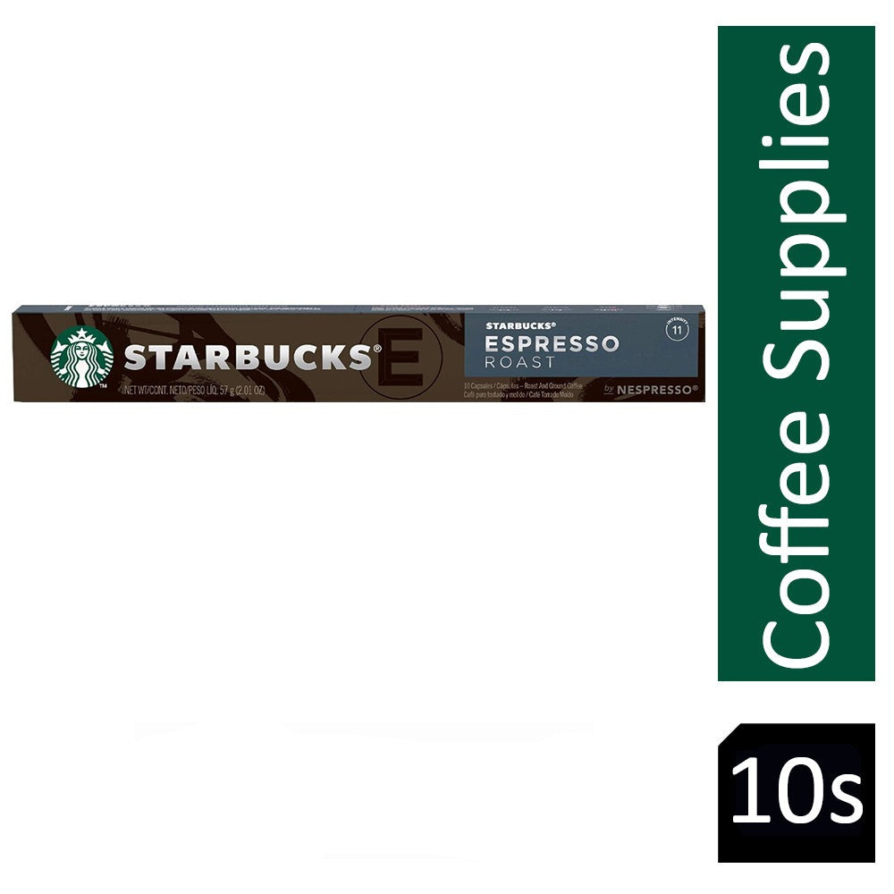Starbucks Espresso Roast 10's (Nespresso Compatible Pods) - NWT FM SOLUTIONS - YOUR CATERING WHOLESALER