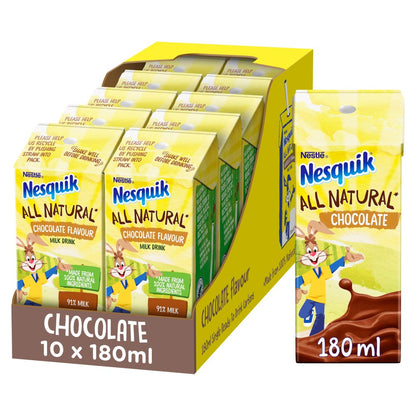 Nesquik Chocolate Milkshake Carton 10x180ml - NWT FM SOLUTIONS - YOUR CATERING WHOLESALER
