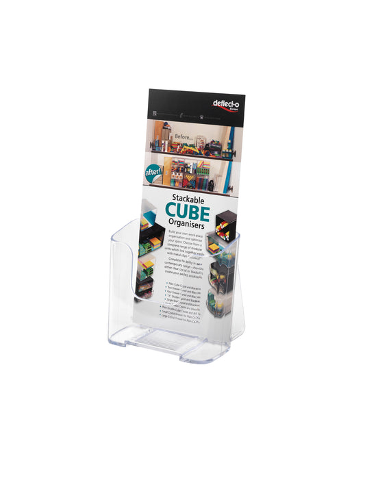 Deflecto Literature Holder DL Portrait Clear - 77501 - NWT FM SOLUTIONS - YOUR CATERING WHOLESALER