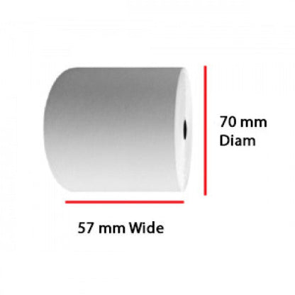 Roll-X Thermal Till Rolls BPA Free (57mm x 70mm) 20's