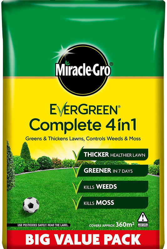 Miracle-Gro Evergreen Complete 4in1 360m2 - NWT FM SOLUTIONS - YOUR CATERING WHOLESALER