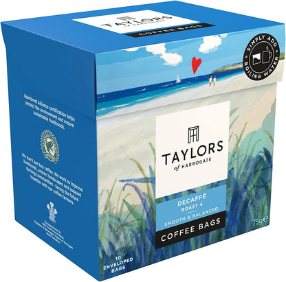 Taylors of Harrogate Decaf Coffee Bags Pack 10s