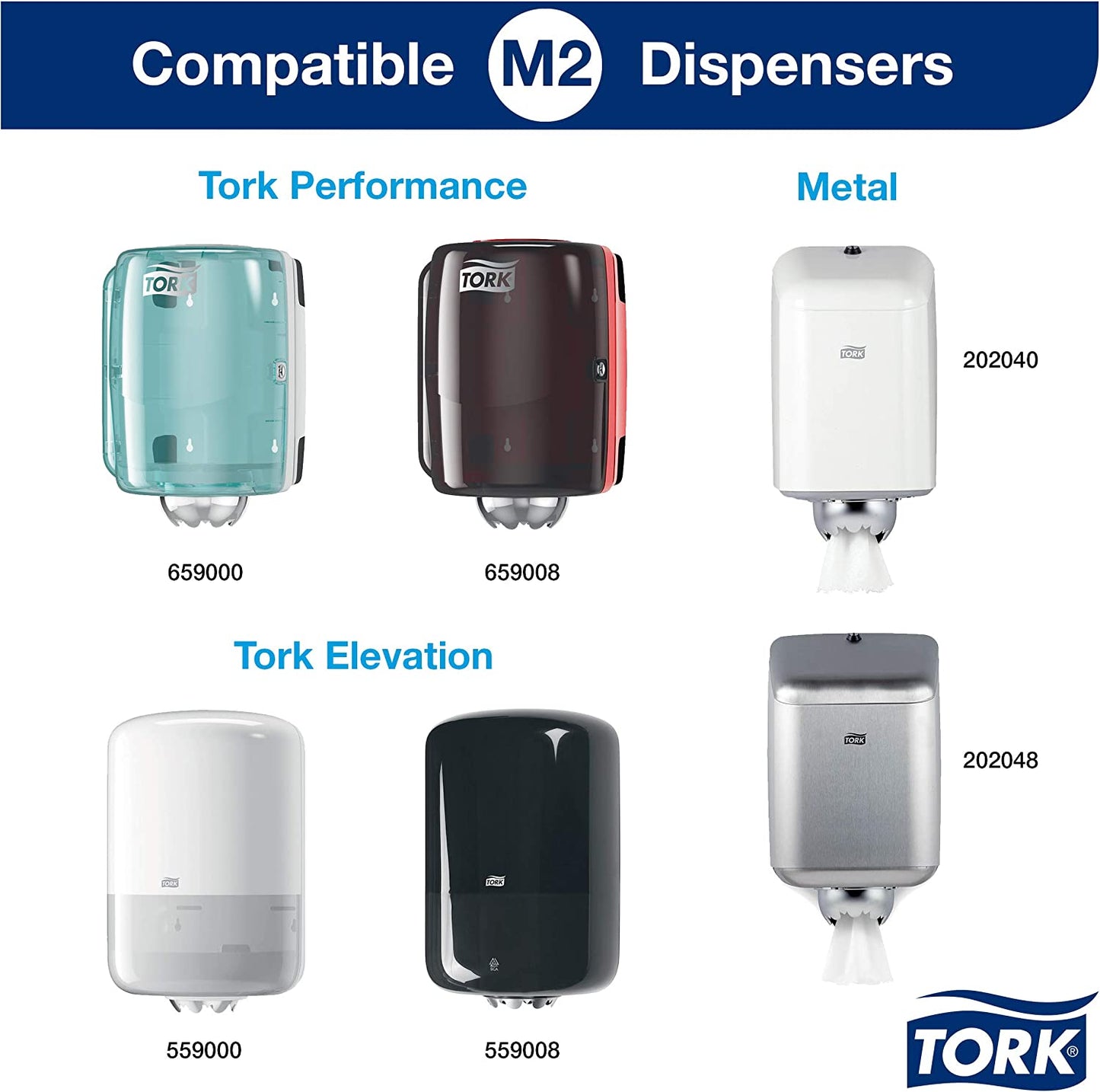 Tork Centrefeed Rolls Blue 2 Ply 6x150m {128107}