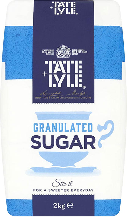 Tate & Lyle 2kg Granulated  Sugar Paper Bag