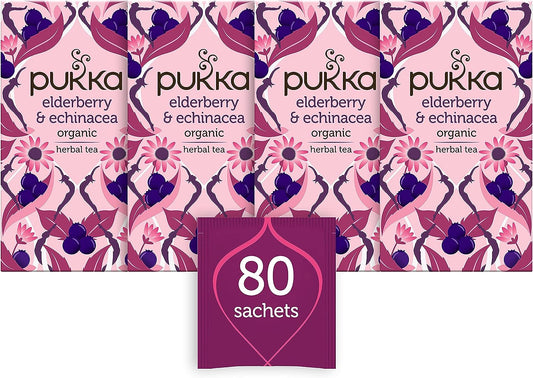 Pukka Tea Elderberry & Echinacea Envelopes 20's - NWT FM SOLUTIONS - YOUR CATERING WHOLESALER